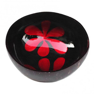 Rankų darbo papuoštas kokoso dubuo spalvotas piešinių laikymo dubuo Įvairus dubuo Geriausias dovanų saldainių indas Riešutų laikiklis Saldų indas