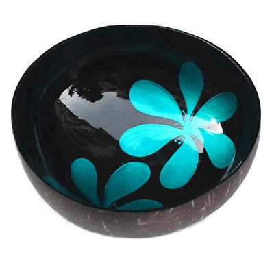 Rankų darbo papuoštas kokoso dubuo spalvotas piešinių laikymo dubuo Įvairus dubuo Geriausias dovanų saldainių indas Riešutų laikiklis Saldų indas