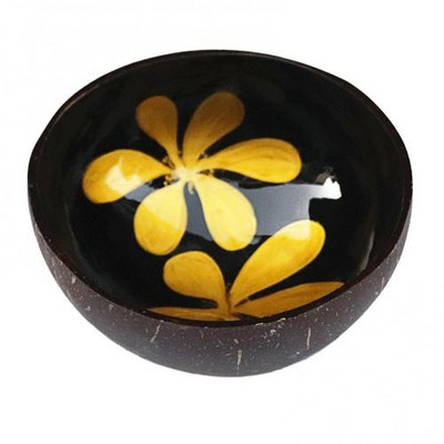 Rankų darbo papuoštas kokoso dubuo spalvotas piešinių laikymo dubuo Įvairus dubuo Geriausias dovanų saldainių indas Riešutų laikiklis Saldų indas