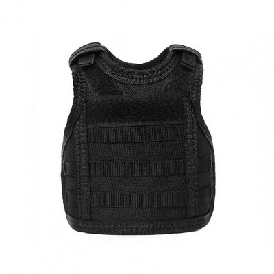 Kelioninė alaus rankovė Karinio stiliaus alaus butelio liemenės dangtelis su reguliuojamais pečių dirželiais Miniatiūrinė rankovė, skirta individualizuoti