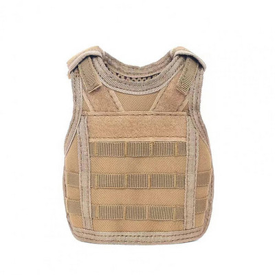 Kelioninė alaus rankovė Karinio stiliaus alaus butelio liemenės dangtelis su reguliuojamais pečių dirželiais Miniatiūrinė rankovė, skirta individualizuoti