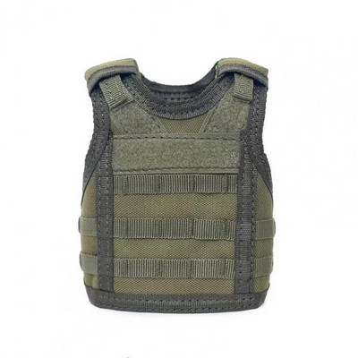 Kelioninė alaus rankovė Karinio stiliaus alaus butelio liemenės dangtelis su reguliuojamais pečių dirželiais Miniatiūrinė rankovė, skirta individualizuoti