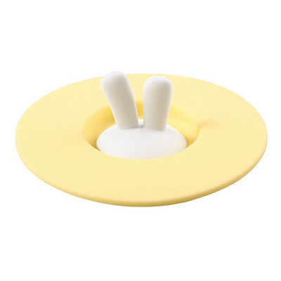 Animacinio filmo Antler dulkėms atsparus puodelio dangtelis Silikoninis puodelis Keraminis puodelis Nelaidus sandariklis dubenėlio dangtelis Triušio ausys Daugiafunkcis puodelio dangtelis