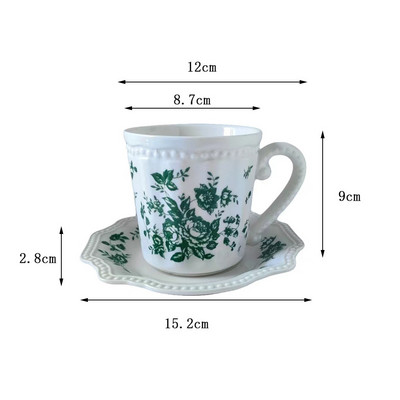 Kaasaegne keraamiline taldrik käsitsi maalitud lillekujundus Pärastlõunatee puuviljasalatitaldrikud Euroopa lääne restorani lauale mõeldud magustoiduroog