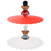 Mieli gyvūnų silikoniniai puodelių dangteliai Mieli sandarikliai siurbiamieji puodeliai, dulkėms nepralaidūs arbatos kavos dangteliai, dangteliai, dangteliai Virtuvės priedai