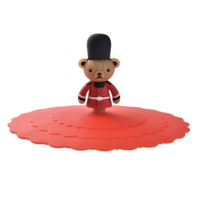 Mieli gyvūnų silikoniniai puodelių dangteliai Mieli sandarikliai siurbiamieji puodeliai, dulkėms nepralaidūs arbatos kavos dangteliai, dangteliai, dangteliai Virtuvės priedai