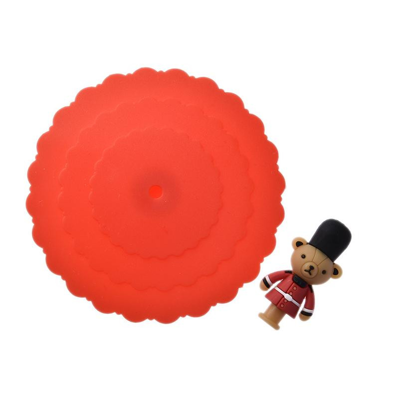 Mieli gyvūnų silikoniniai puodelių dangteliai Mieli sandarikliai siurbiamieji puodeliai, dulkėms nepralaidūs arbatos kavos dangteliai, dangteliai, dangteliai Virtuvės priedai