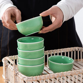 Kreativna kineska zdjela za rižu od 4,5 inča, zadebljana mala zdjela za rižu Keramička jednostruka glatka zdjela za rižu