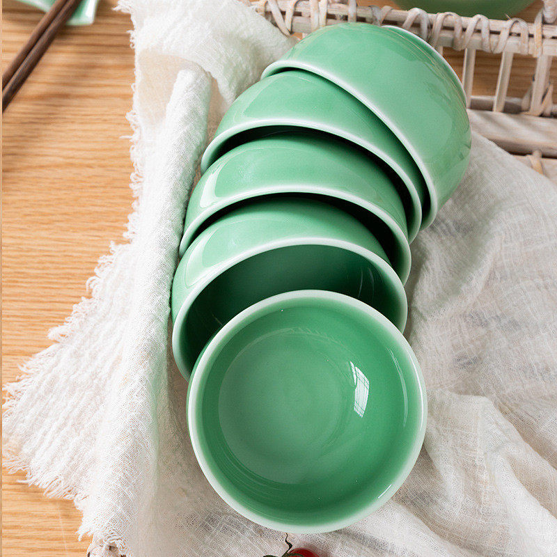 Kreativna kineska zdjela za rižu od 4,5 inča, zadebljana mala zdjela za rižu Keramička jednostruka glatka zdjela za rižu