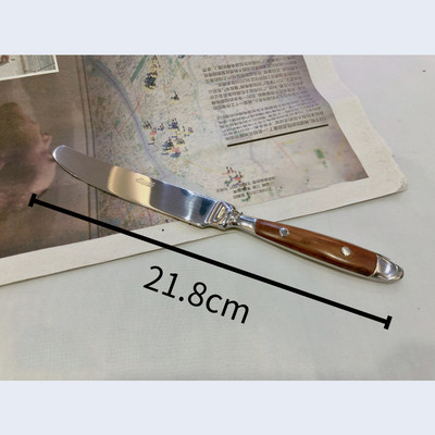 Villa kanál kés fa nyéllel étkészlet étkészlet konyhai evőeszköz evőeszköz kellékek 1 db rozsdamentes acél