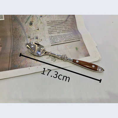 Villa kanál kés fa nyéllel étkészlet étkészlet konyhai evőeszköz evőeszköz kellékek 1 db rozsdamentes acél