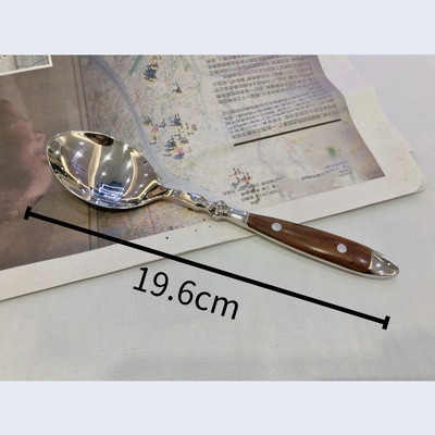 Villa kanál kés fa nyéllel étkészlet étkészlet konyhai evőeszköz evőeszköz kellékek 1 db rozsdamentes acél