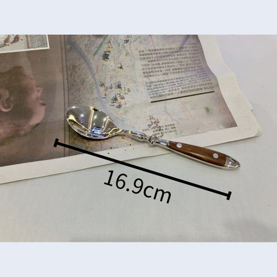 Villa kanál kés fa nyéllel étkészlet étkészlet konyhai evőeszköz evőeszköz kellékek 1 db rozsdamentes acél