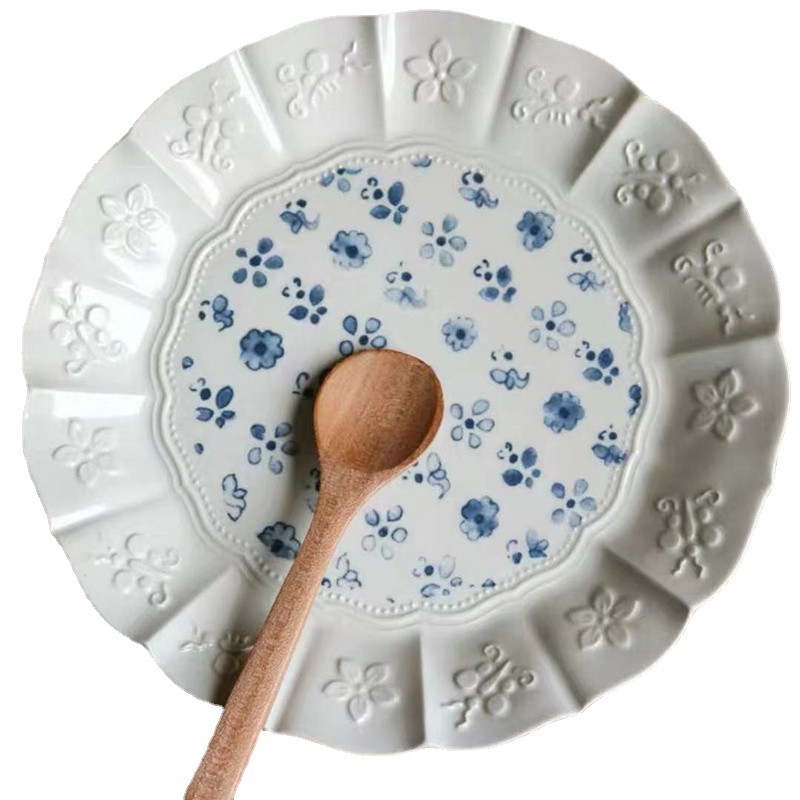 Elegantiškas porcelianinis vestuvinių lėkščių rinkinys Gimtadienio japoniškų desertų salotų rinkinys Pusryčių reikmenys Stalo reikmenys OA50PS