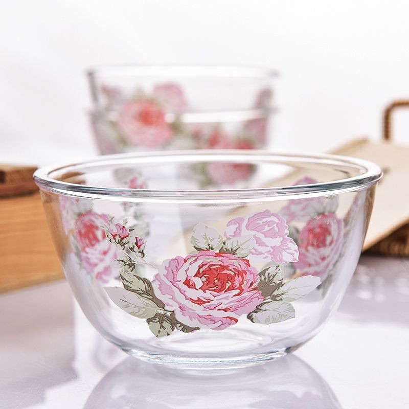 Korea boorsilikaadist leibkonna kuuma- ja külmakindel mikrolaineahi klaaskauss nuudlikauss supikauss riisikauss salat