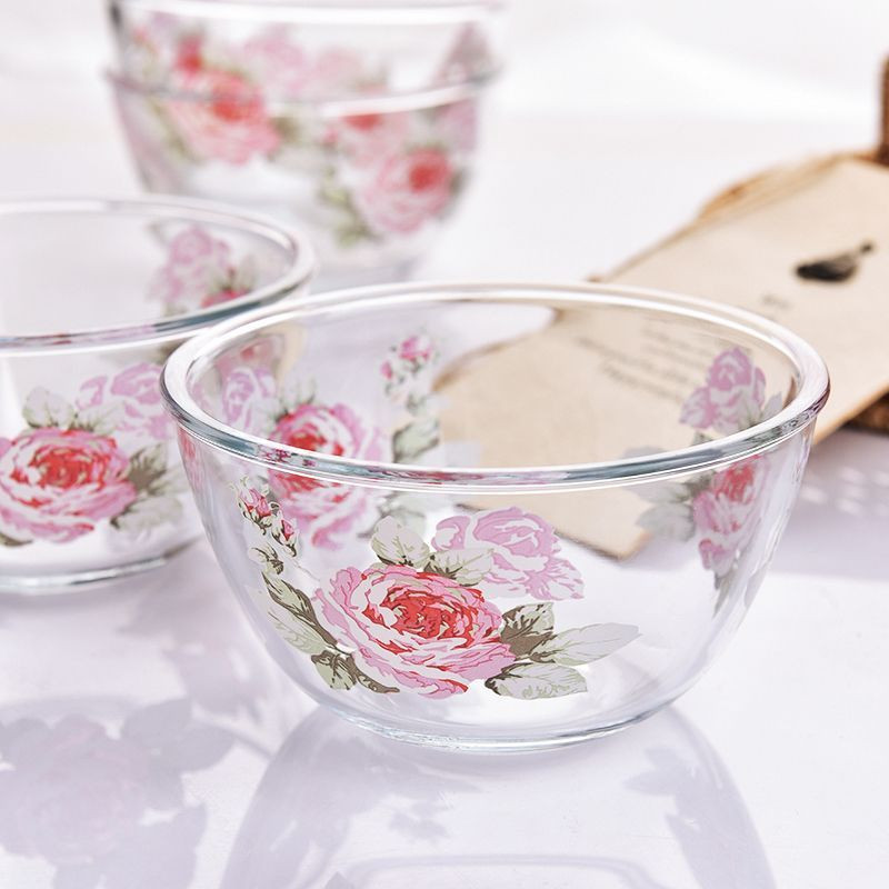 Korea boorsilikaadist leibkonna kuuma- ja külmakindel mikrolaineahi klaaskauss nuudlikauss supikauss riisikauss salat