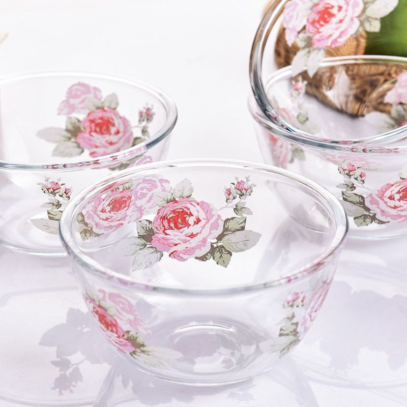 Korea boorsilikaadist leibkonna kuuma- ja külmakindel mikrolaineahi klaaskauss nuudlikauss supikauss riisikauss salat