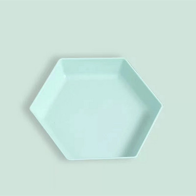 Kūrybinės kviečių šiaudų lėkštės Nedūžtančios vakarienės lėkštės daugiakampės lėkštės maisto vaisių užkandžių skonio lėkštės. Galima plauti indaplovėje. Galima plauti mikrobangų krosnelėje