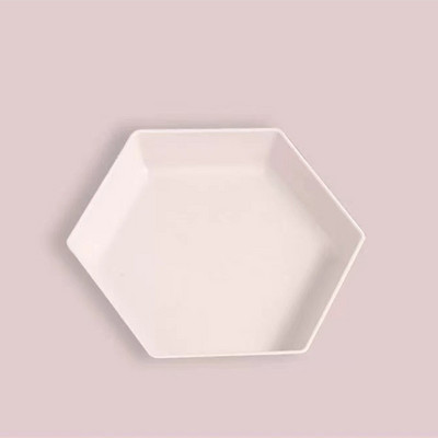 Kūrybinės kviečių šiaudų lėkštės Nedūžtančios vakarienės lėkštės daugiakampės lėkštės maisto vaisių užkandžių skonio lėkštės. Galima plauti indaplovėje. Galima plauti mikrobangų krosnelėje