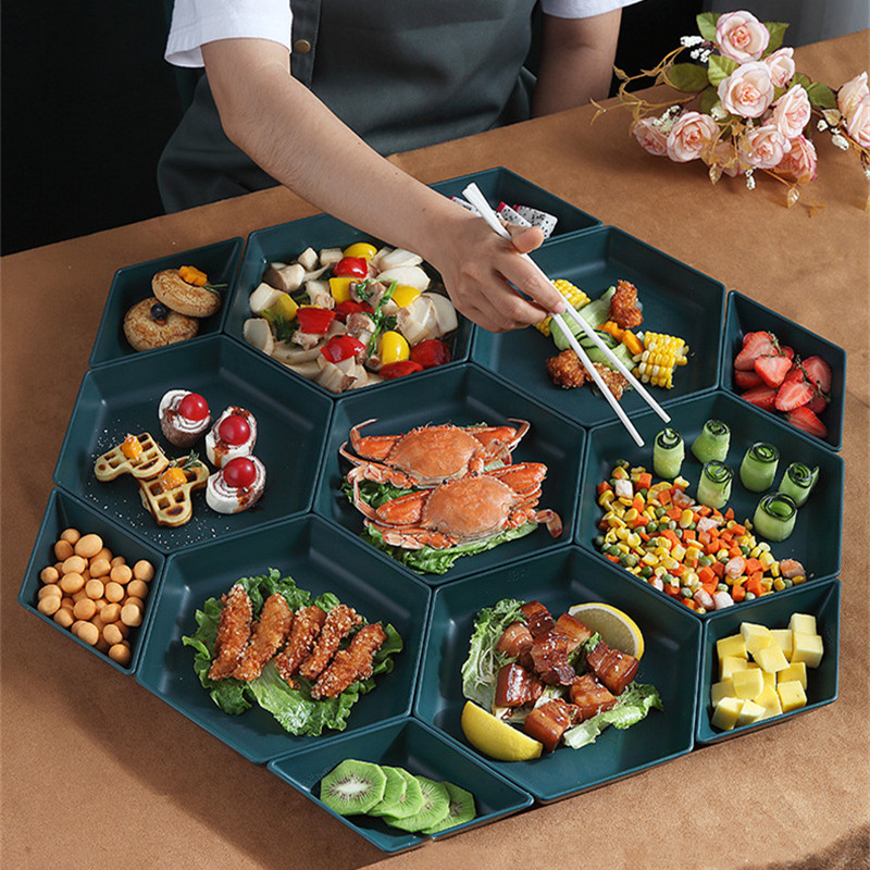 Δημιουργικά πιάτα από άχυρο σιταριού Άθραυστα πιάτα δείπνου Πιάτο πολύγωνο Πιάτο με γεύση σνακ φρούτων Πλυντήριο πιάτων Πλυντήριο μικροκυμάτων