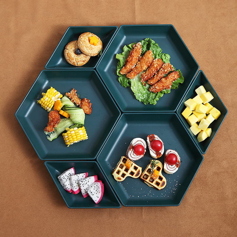 Δημιουργικά πιάτα από άχυρο σιταριού Άθραυστα πιάτα δείπνου Πιάτο πολύγωνο Πιάτο με γεύση σνακ φρούτων Πλυντήριο πιάτων Πλυντήριο μικροκυμάτων