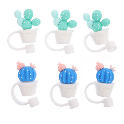 Mielas silikoninis šiaudų dulkėms atsparus kištukas, daugkartinis minkštas silikoninis šiaudų dangtelis puodelių šiaudelių priedams