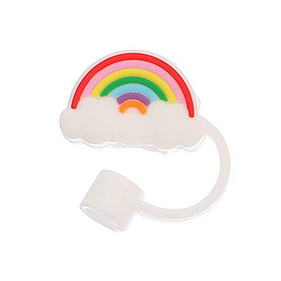 Mielas silikoninis šiaudų dulkėms atsparus kištukas, daugkartinis minkštas silikoninis šiaudų dangtelis puodelių šiaudelių priedams