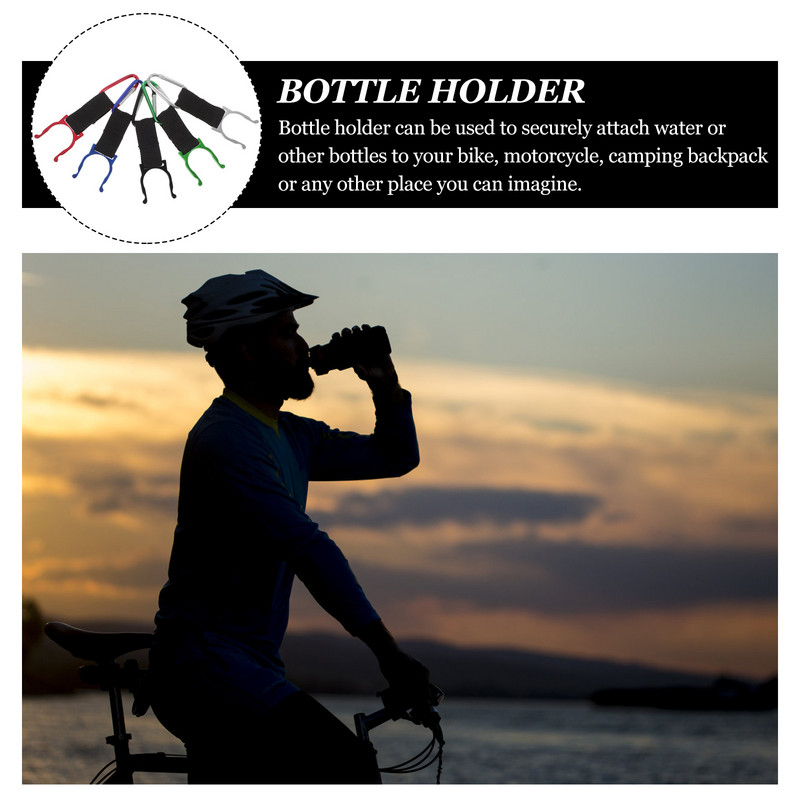 10 komada ruksaka za boce s vodom, viseća boca s kopčom za boce, prijenosni ruksak, držač za boce s vodom, privjesak, remen za