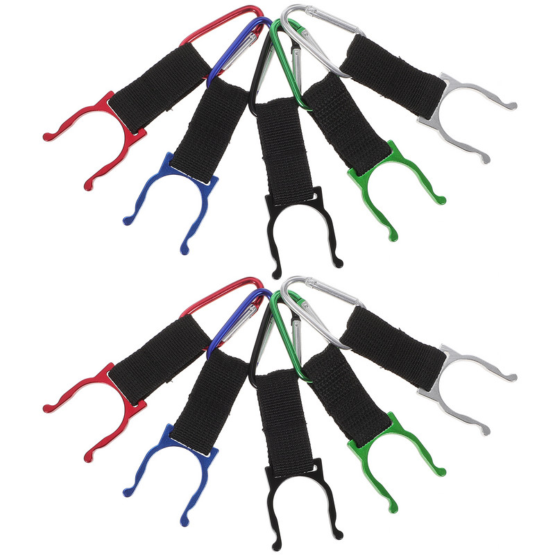 10 komada ruksaka za boce s vodom, viseća boca s kopčom za boce, prijenosni ruksak, držač za boce s vodom, privjesak, remen za