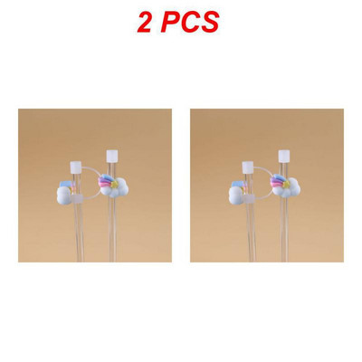 Stiklo šiaudeliai vasarą nerūdijančio plieno šiaudeliai vandeniui atstumiantys biuro silikoniniai silikoniniai puodeliai dangtelio dangtelis nuo dulkių dangtelio dulkių kištukas