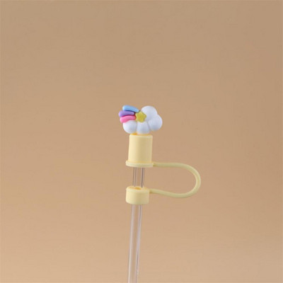 Κάλυμμα σκόνης βύσματος άχυρου σιλικόνης 7mm-8mm για ανοξείδωτο ατσάλι άχυρο γυαλί άχυρο Cartoon Dust Cap Straw Εργαλεία σφράγισης