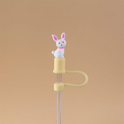 Κάλυμμα σκόνης βύσματος άχυρου σιλικόνης 7mm-8mm για ανοξείδωτο ατσάλι άχυρο γυαλί άχυρο Cartoon Dust Cap Straw Εργαλεία σφράγισης