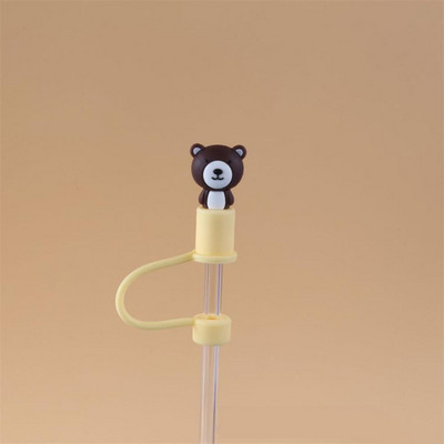 Κάλυμμα σκόνης βύσματος άχυρου σιλικόνης 7mm-8mm για ανοξείδωτο ατσάλι άχυρο γυαλί άχυρο Cartoon Dust Cap Straw Εργαλεία σφράγισης