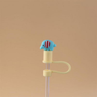 Κάλυμμα σκόνης βύσματος άχυρου σιλικόνης 7mm-8mm για ανοξείδωτο ατσάλι άχυρο γυαλί άχυρο Cartoon Dust Cap Straw Εργαλεία σφράγισης