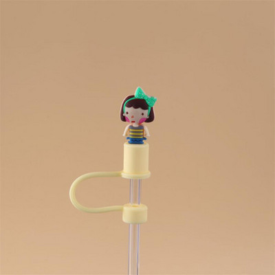 Κάλυμμα σκόνης βύσματος άχυρου σιλικόνης 7mm-8mm για ανοξείδωτο ατσάλι άχυρο γυαλί άχυρο Cartoon Dust Cap Straw Εργαλεία σφράγισης