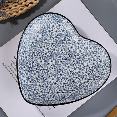 8 colių japoniško suši lėkštės keraminės makaronų dubenėlio juostelės dizaino makaronų lėkštės restorano buitinės retro stiliaus indai