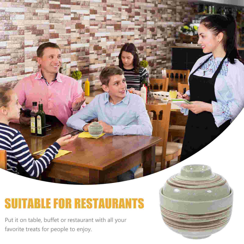 Keraminiai troškinimo puodai, patiekiami dubenys, pramoginiai daugiafunkciniai garų makaronai su dideliu dangčiu