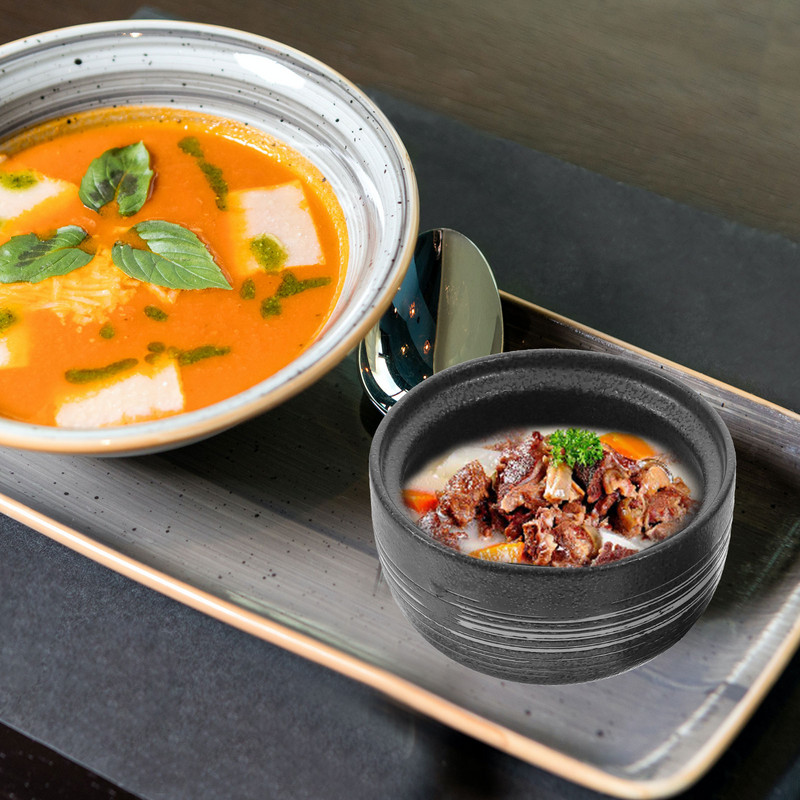 Keraminiai troškinimo puodai, patiekiami dubenys, pramoginiai daugiafunkciniai garų makaronai su dideliu dangčiu