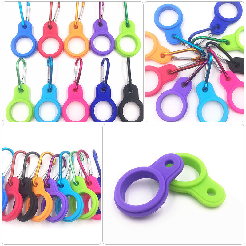 Veekeetja pandla silikoonklambrid joogipandlad välitingimustes karabiin seljakott veepudel Mugavad karabiinid reisimine