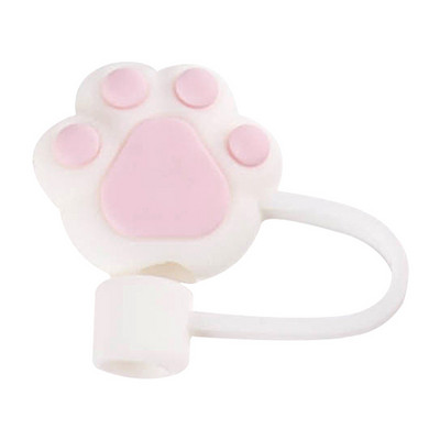 Χαριτωμένο κάλυμμα από άχυρο σιλικόνης, ανθεκτικό στη σκόνη, κάλυμμα από άχυρο κατά της σκόνης και στο πιτσίλισμα για προμήθειες για πάρτι στο σπίτι