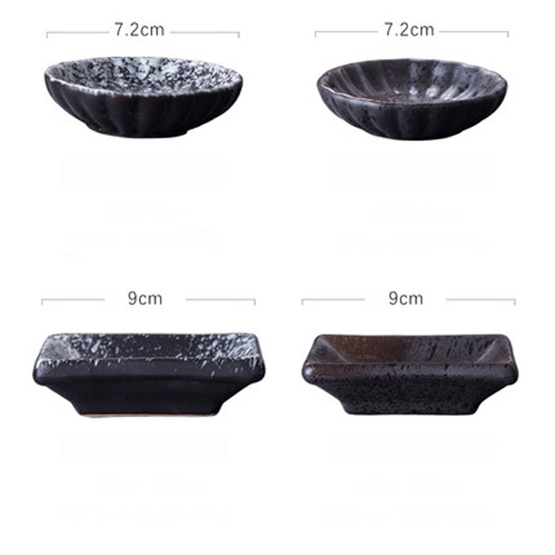 FANCITY japoniško stiliaus keraminiai smulkūs indai, indai, acto indai, sojos padažo indai, kūrybingi prieskonių patiekalai, vakarienės patiekalas