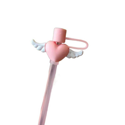 Silikoonist multifilmi kõrreotsad kate korduvkasutatav pehme pritsmekindel joogitolmukork Tolmukindel õhukindel õlekork, lapsed täiskasvanud