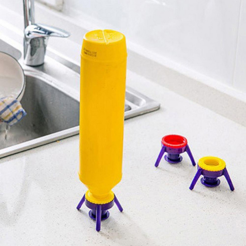 6 vnt. apversto buteliuko dangtelio laikiklio šampūno laikiklis nepralaidus dangtelio stovo įtaisas Daugiafunkcis, praktiškas, patogus kūrybingas