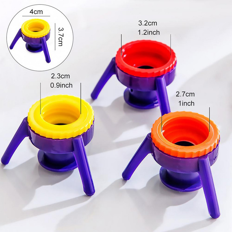 6 vnt. apversto buteliuko dangtelio laikiklio šampūno laikiklis nepralaidus dangtelio stovo įtaisas Daugiafunkcis, praktiškas, patogus kūrybingas