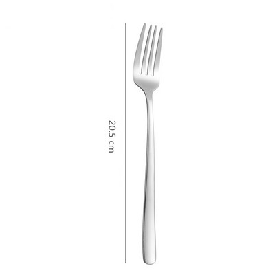 Western επιτραπέζια σκεύη 304 από ανοξείδωτο ατσάλι Κουτάλι Κορεατικού καφέ ανακατεύοντας επιδόρπιο Μαχαίρι και πιρούνι με μακριά λαβή