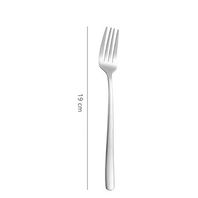 Western επιτραπέζια σκεύη 304 από ανοξείδωτο ατσάλι Κουτάλι Κορεατικού καφέ ανακατεύοντας επιδόρπιο Μαχαίρι και πιρούνι με μακριά λαβή