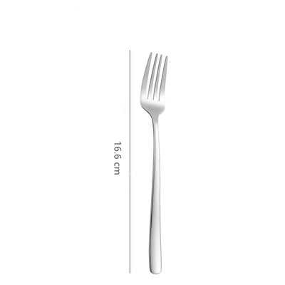 Western επιτραπέζια σκεύη 304 από ανοξείδωτο ατσάλι Κουτάλι Κορεατικού καφέ ανακατεύοντας επιδόρπιο Μαχαίρι και πιρούνι με μακριά λαβή