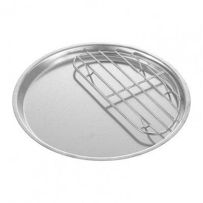 Vakarienės lėkštė Puiki stora auksinės spalvos 304 nerūdijančio plieno pyrago desertinė užkandžių lėkštė namams