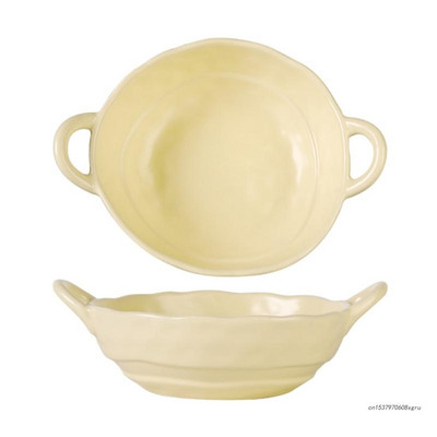 500 ml keraminis salotų dubuo su rankena Virtuvinė sriubos makaronų dubuo makaronų vaisių lėkštė Stalo reikmenys Mikrobangų krosnelė Keptuvė