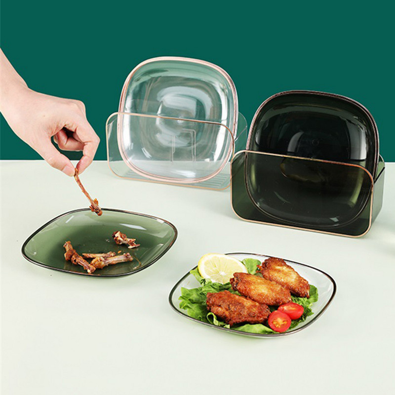 Daugiafunkcinis virtuvės indų lėkščių rinkinys Namų vakarienei Stalo indų dubuo su laikymo lentyna Užkandžių stalinis kompiuteris gauti indų padėkliuką